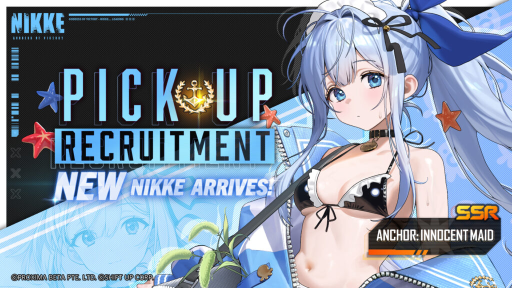 From Feb. 7 to Feb. 27, you have a 2% chance to recruit Anchor: Innocent Maid in Special Recruit Banner.