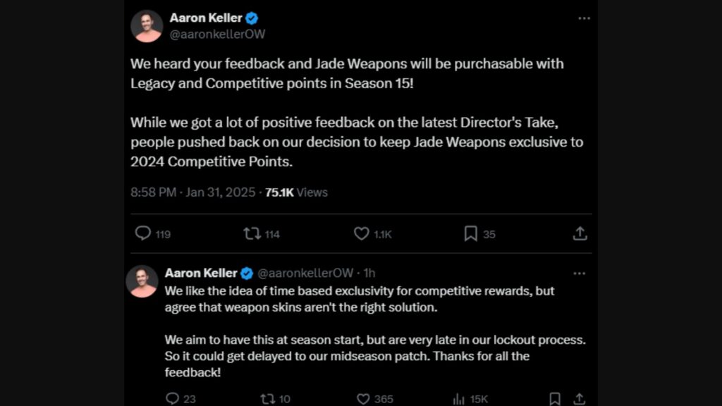 Latest statement on Jade weapons screenshot