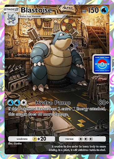 It’s a Pokémon TCG Pocket promo card Blastoise