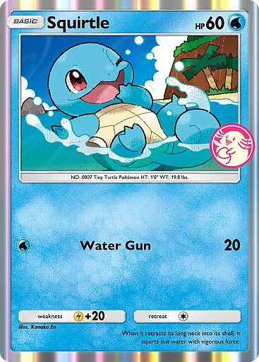 Squirtle in the mobile card game with Pokemon