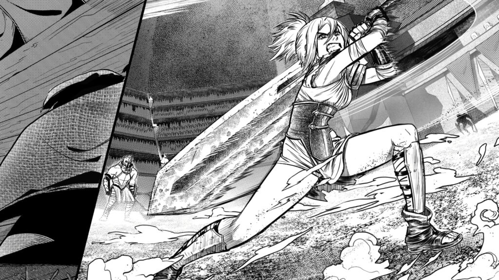 The Lore of Riven by Rival screenshot of Riven in her early soldier training 