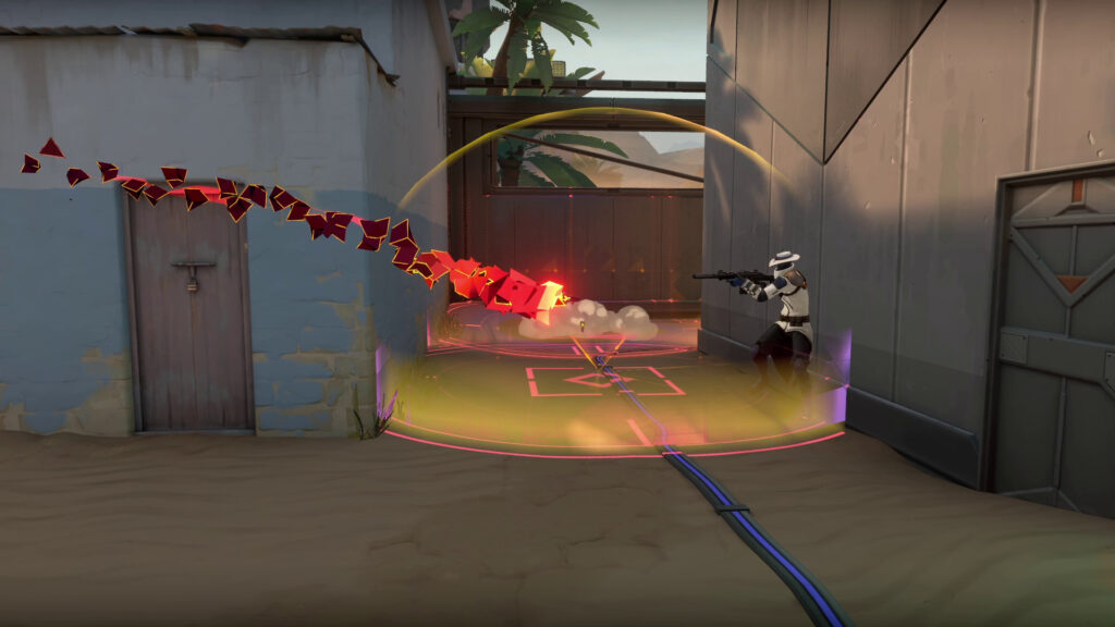 One angle of the Guided Salvo ability.