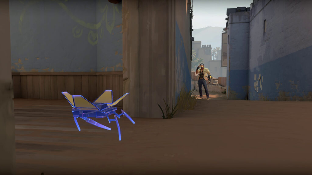 One angle of the Stealth Drone ability for Tejo, the new VALORANT Agent.