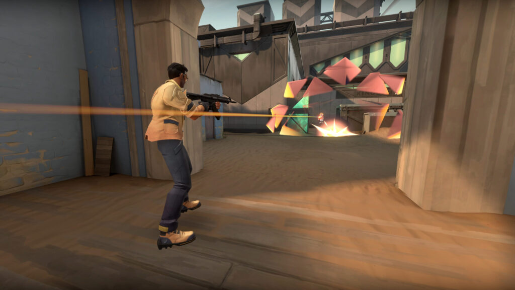 One angle of the Special Delivery ability for Tejo, the new VALORANT Agent.