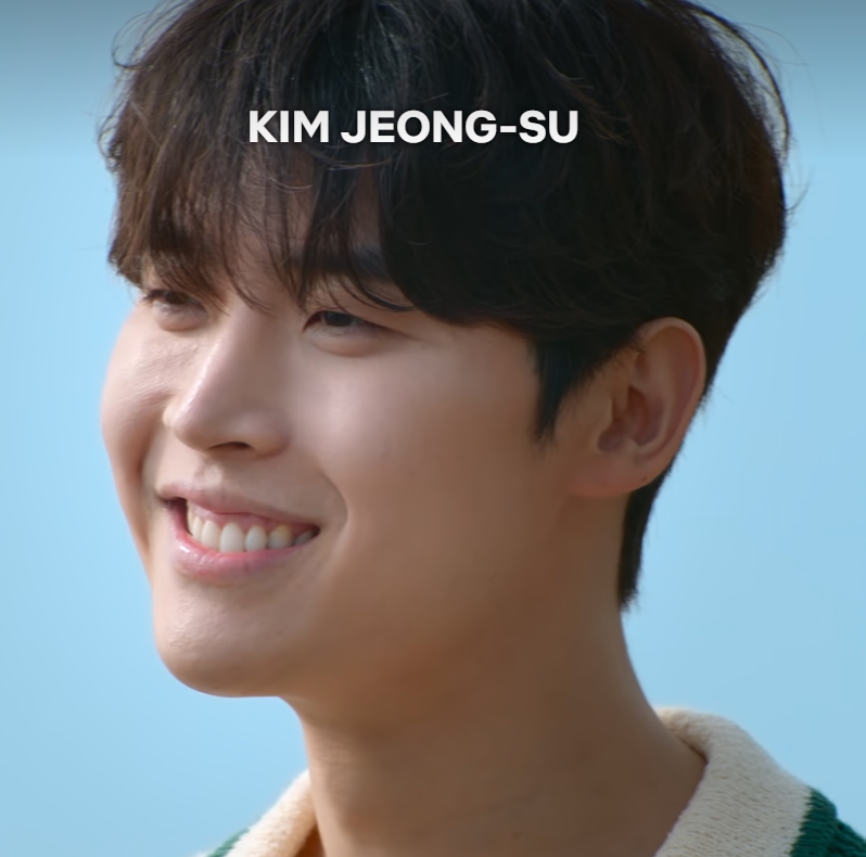 It’s a photo of a participant of a Korean reality-show Single's Inferno — Kim Jeong-su.