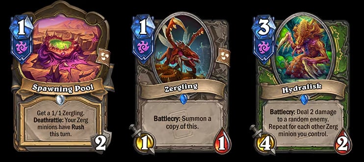 Spawning Pool, Zergling, and Hydralisk 