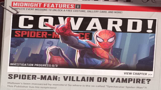 Marvel Rivals adds Spider-Man Investigation as Part 4 of the Midnight Features event