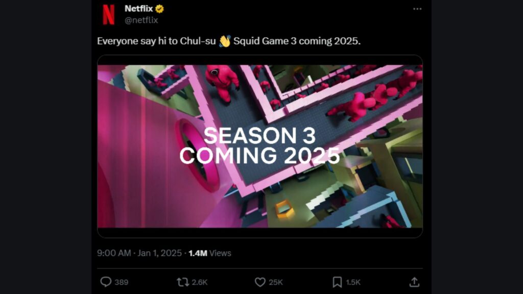 Squid Games Season 3 release date