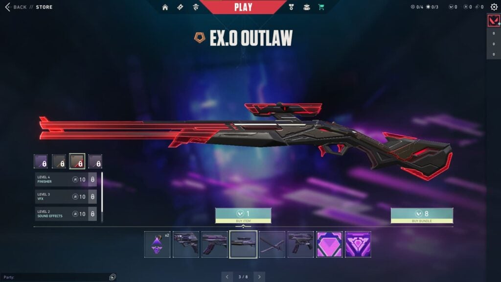 The Outlaw in the new VALORANT EX.O bundle.