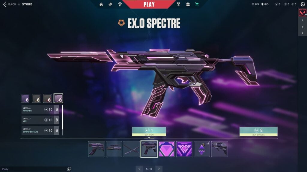 The Spectre in the new VALORANT EX.O bundle.