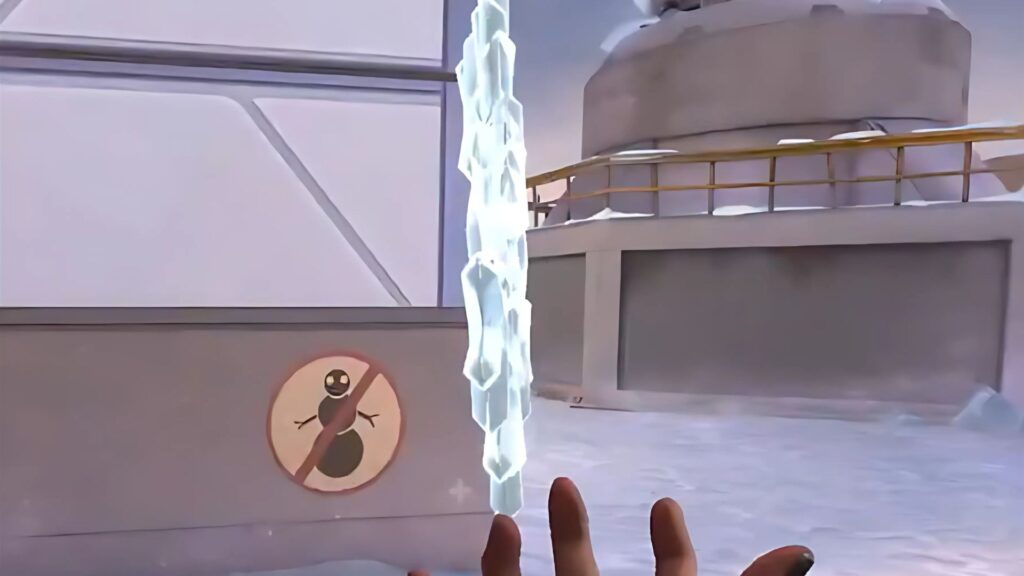 A snowflake Flex item in VALORANT.