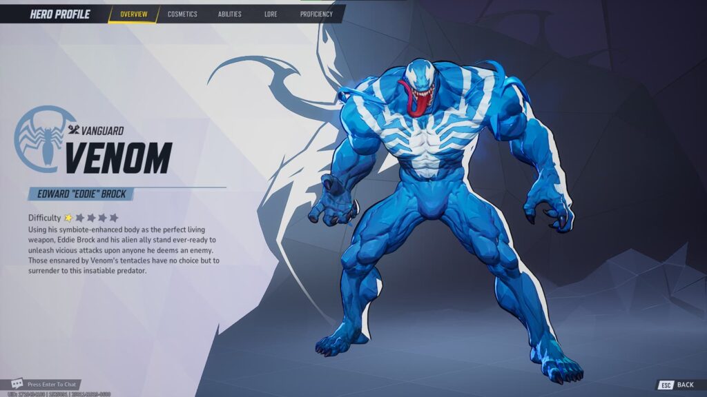 Venom, one of the best Vanguard heroes in Marvel Rivals.