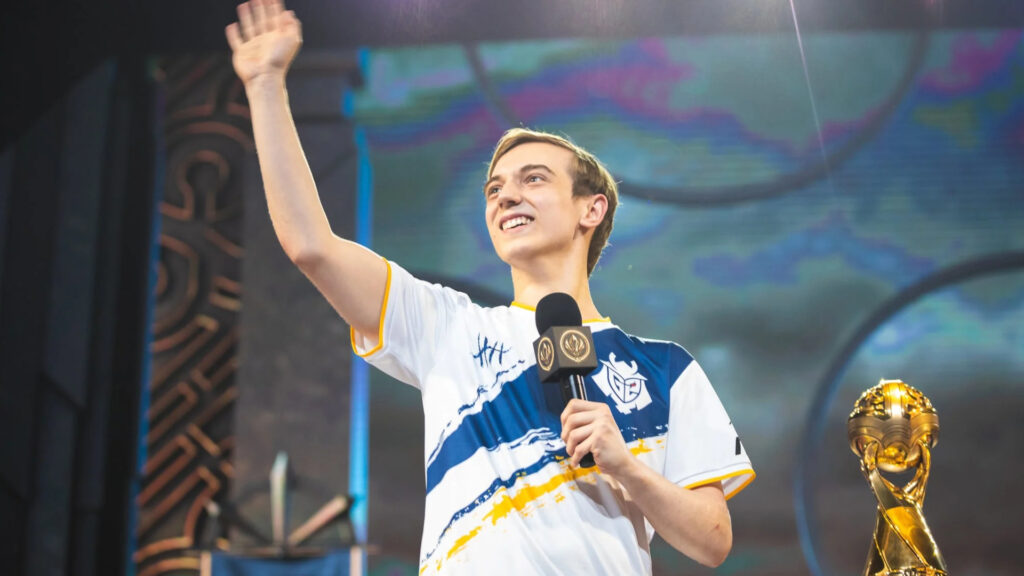 Caps during his winning speech in MSI 2019