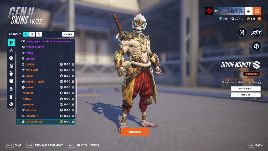 Divine Monkey Genji skin