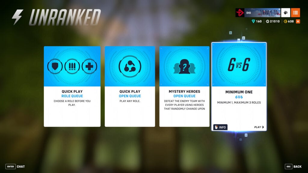 Screenshot of the current Overwatch 2 6v6 game mode