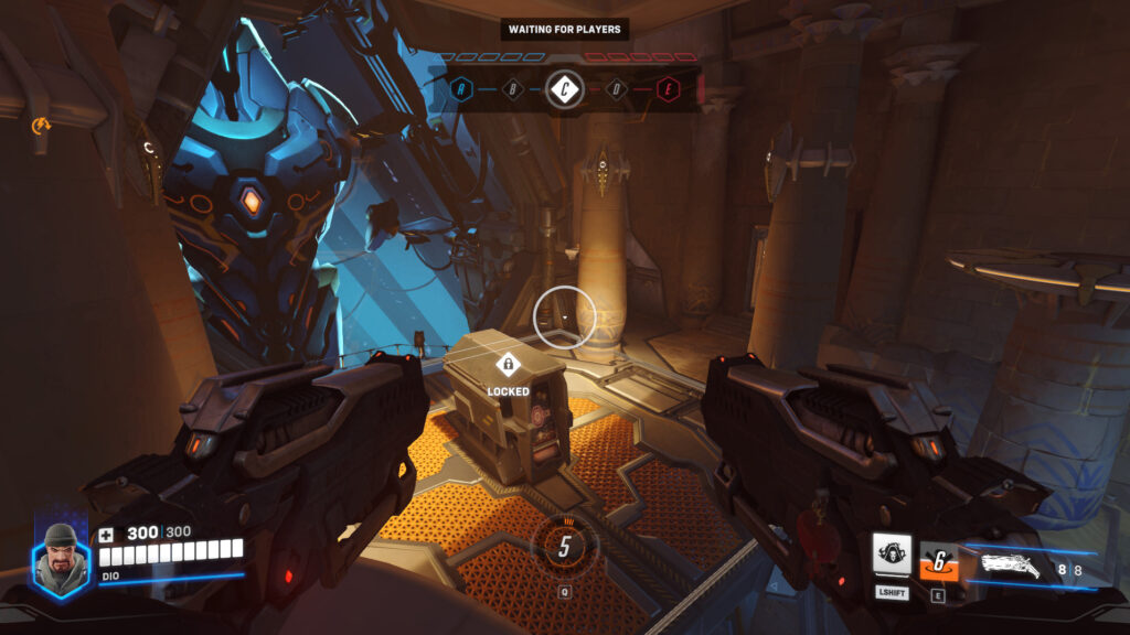 The Throne of Anubis map's first capture point