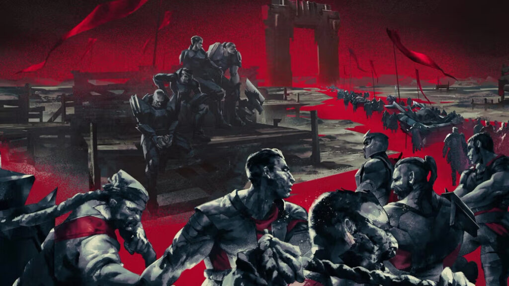 A series of champions do battle outside Noxus in League of Legends.