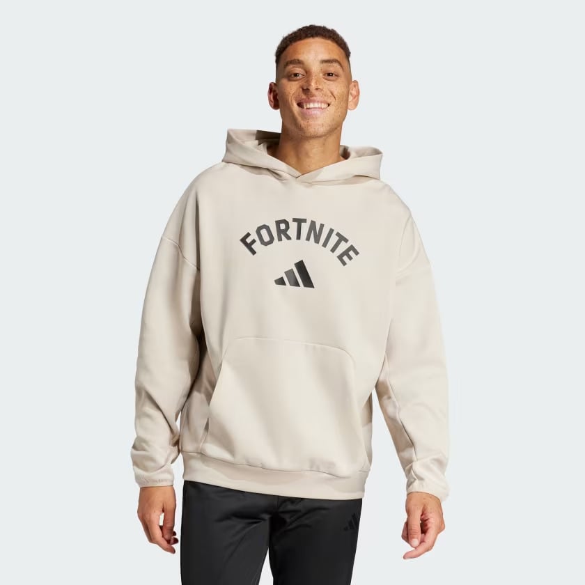 Adidas x Fortnite beige hoodie