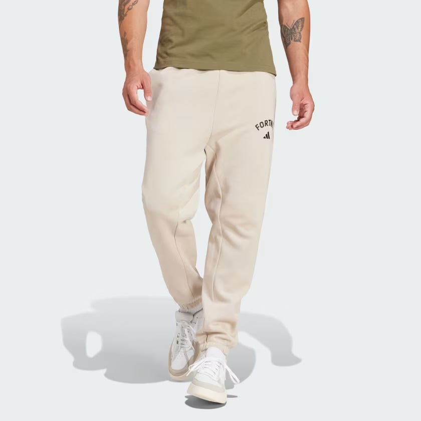 Adidas x Fortnite beige joggers