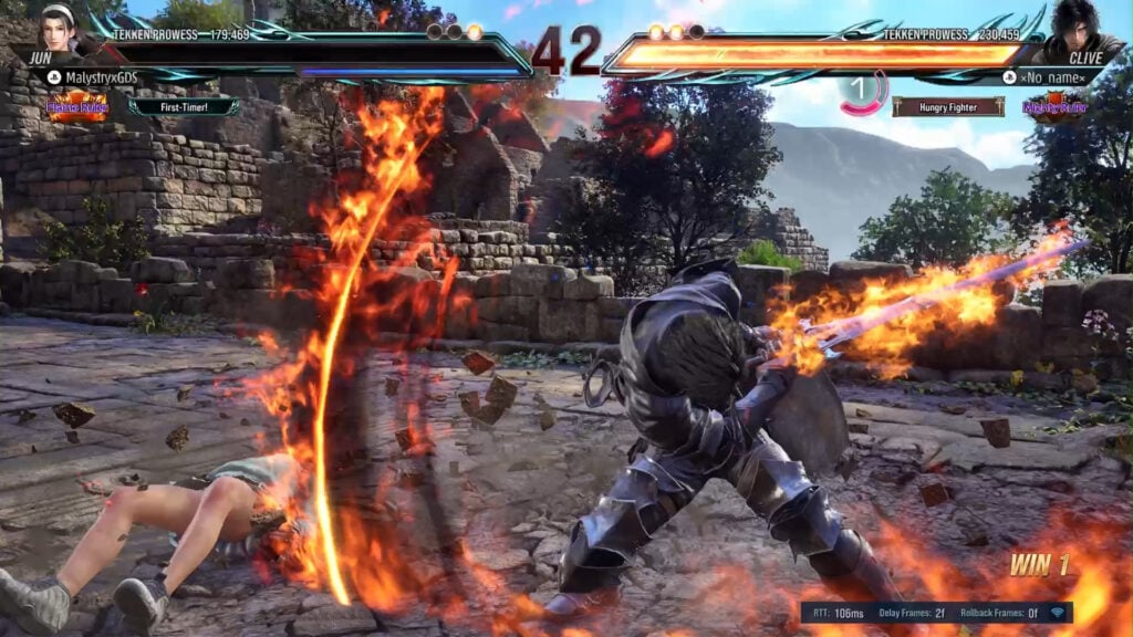 Clive attacks an enemy in Tekken 8.