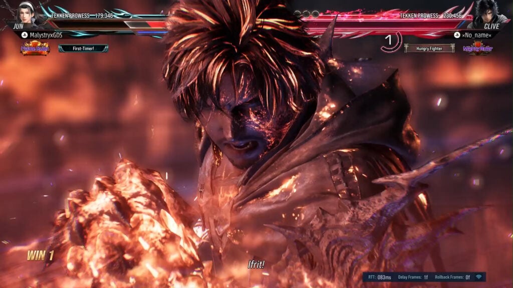 Clive winds up and prepares to attack in Tekken 8.