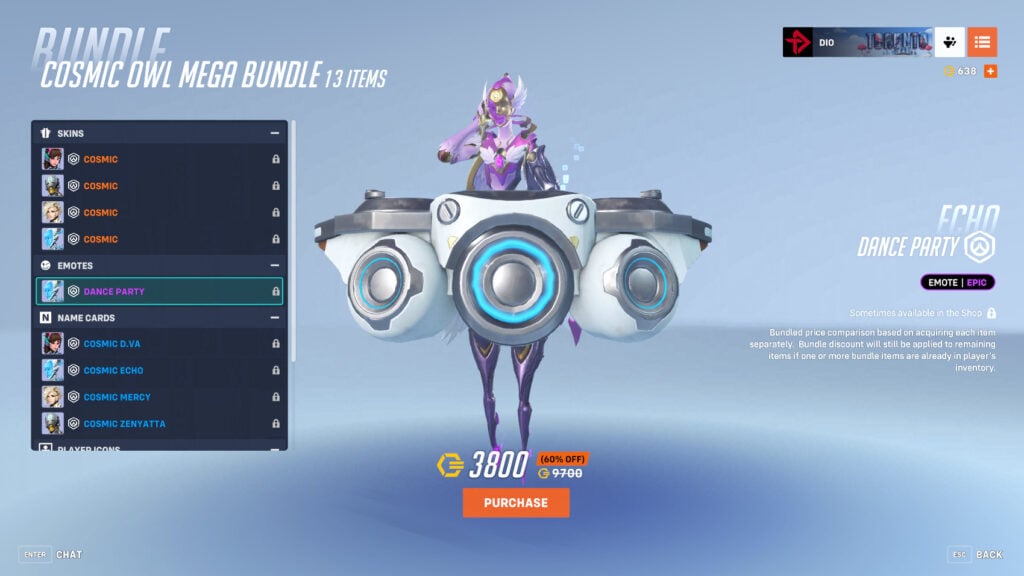 Echo Dance Party emote