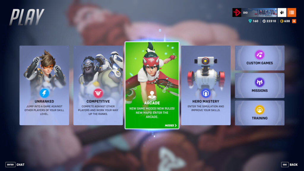 Visit the Arcade area to access the Overwatch 2 6v6 playtest