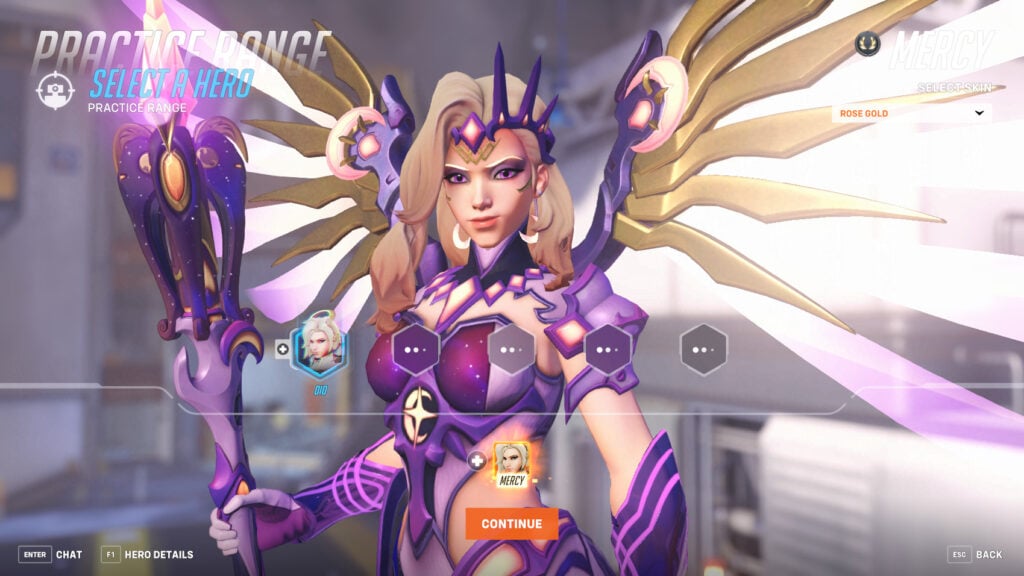 Overwatch 2 Cosmic Mercy skin