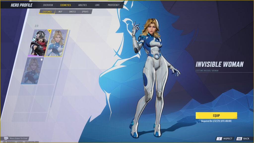 Invisible Woman Default Marvel Rivals Skin