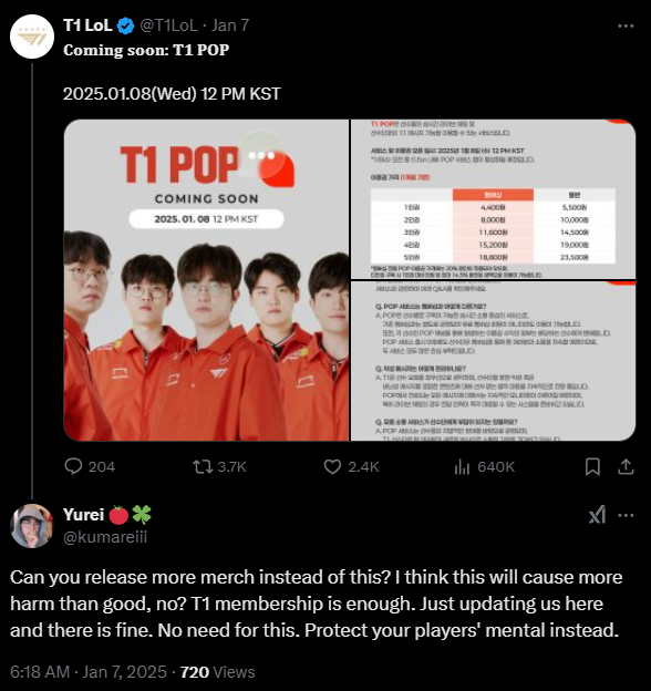 Fans tweets criticizing the company choice for a new chatting app