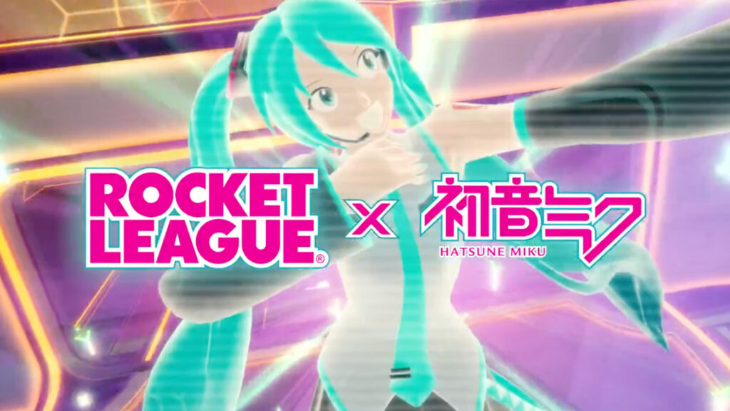 Hatsune Miku finds herself in Rocket League just after joining Fortnite