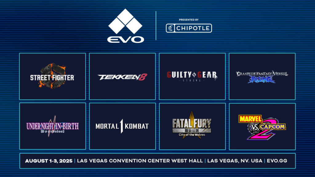 Evo Las Vegas 2025 lineup 