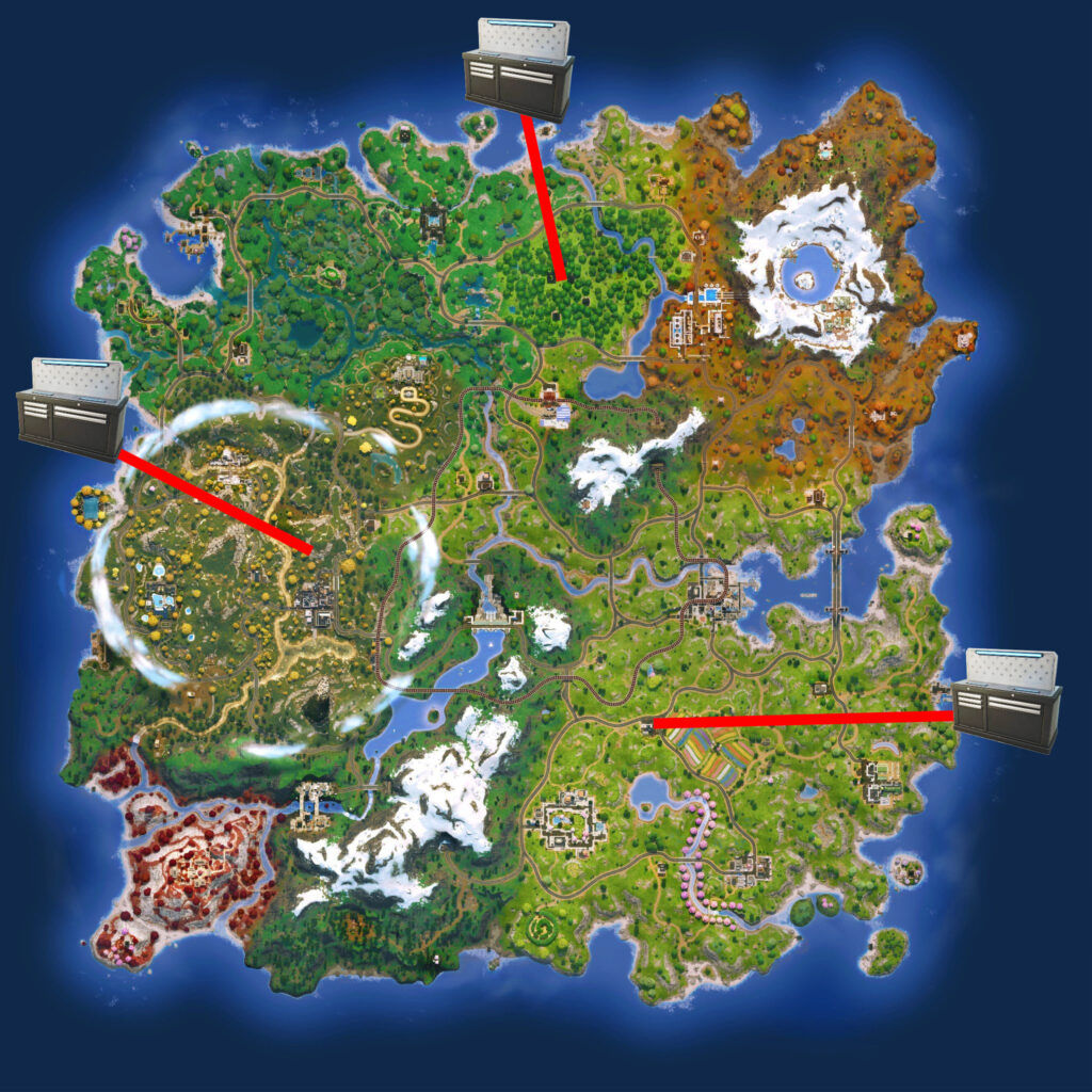Fortnite Black Market locations on map