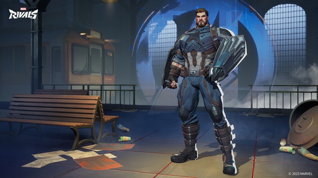 The Captain America MCU skin in Marvel Rivals