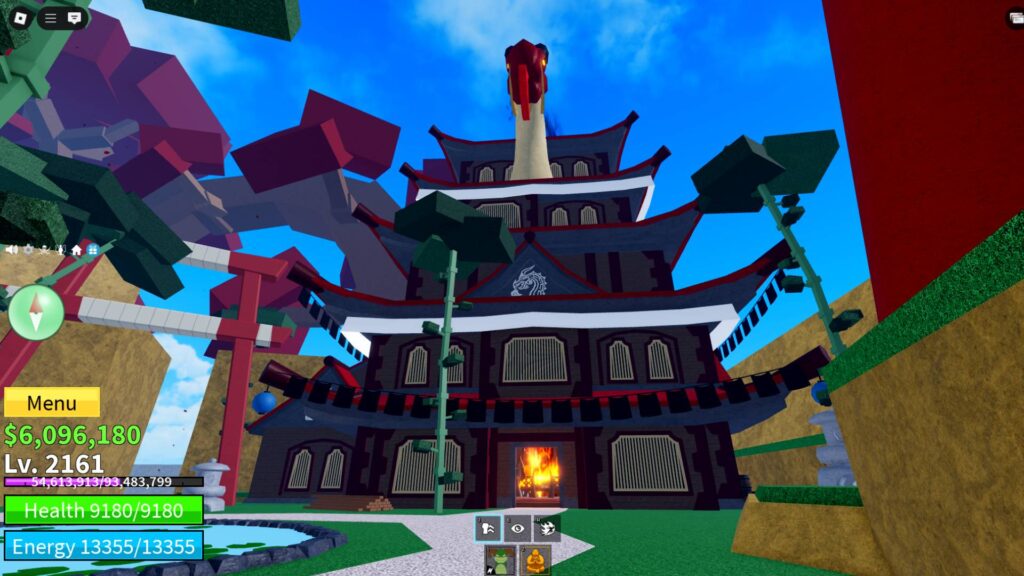 Dragon Dojo building in Blox Fruits