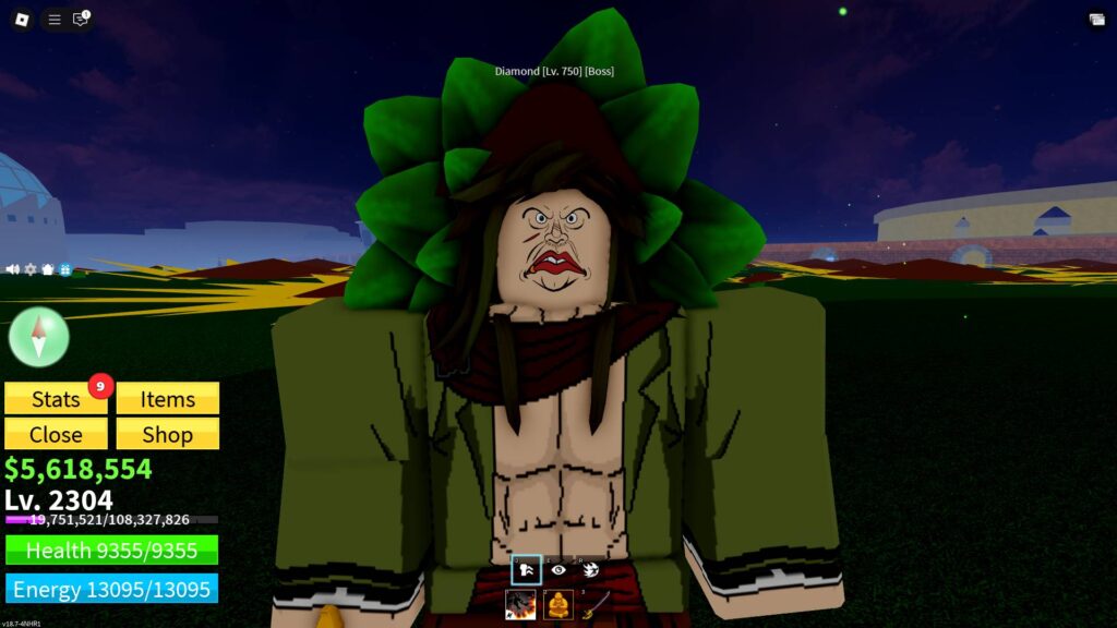 Face of the Boss Diamond in Blox Fruits