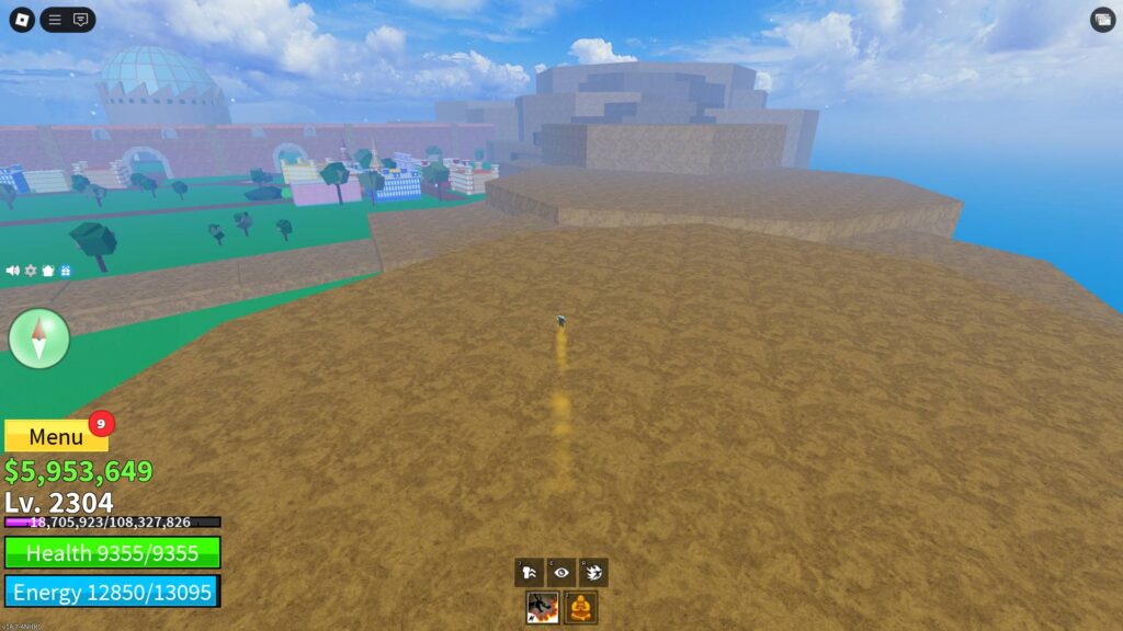 First path to Jeremy's location in Blox Fruits