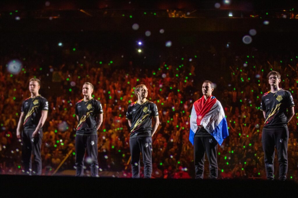 G2 Esports in the Worlds 2019 grand final (Photo by Colin Young-Wolff/Riot Games)