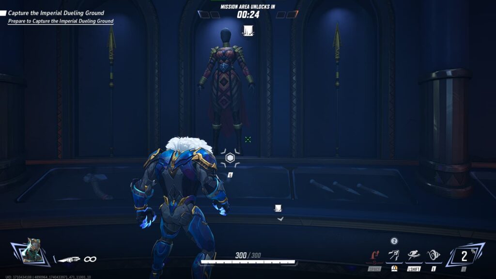 Black Panther stands, ready to interact and listen to General Okoye's Message in Marvel Rivals.