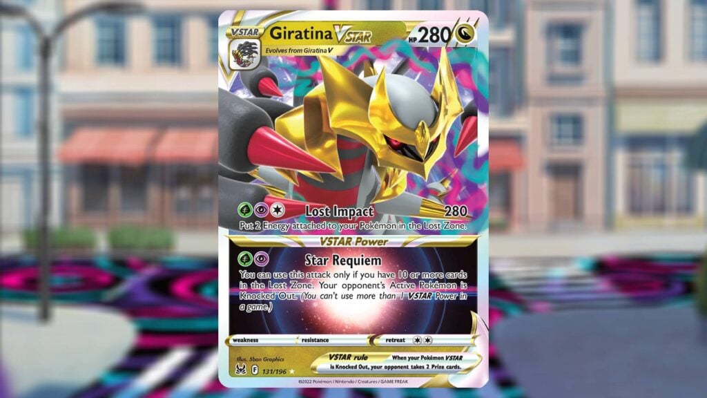 Giratina VSTAR card from Lost Origin