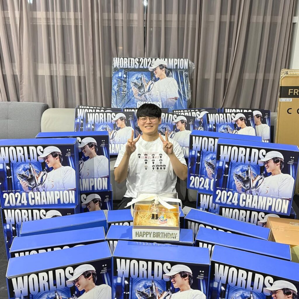 Gumayusi recently celebrated his 23rd birthday on Feb. 6.