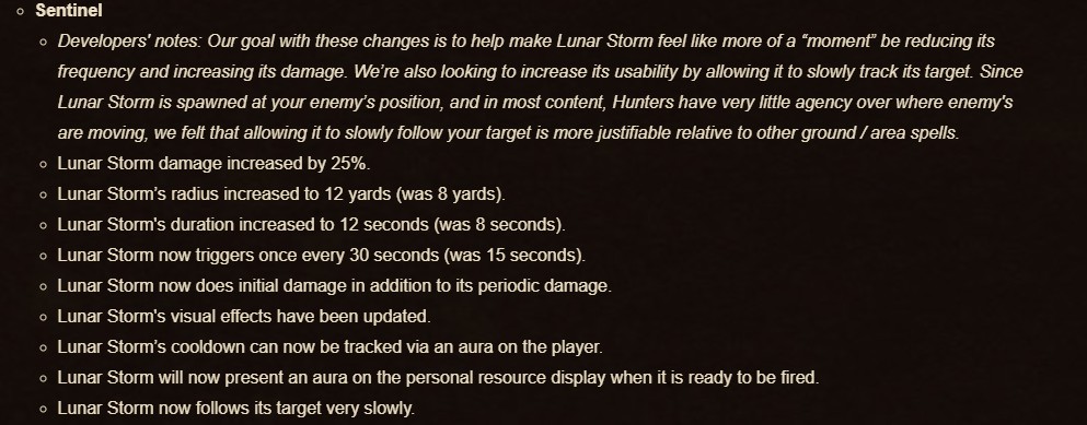 Hunter changes Patch 11.1