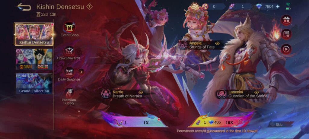 The Kishin Densetsu Event in MLBB (Source: esports.gg)