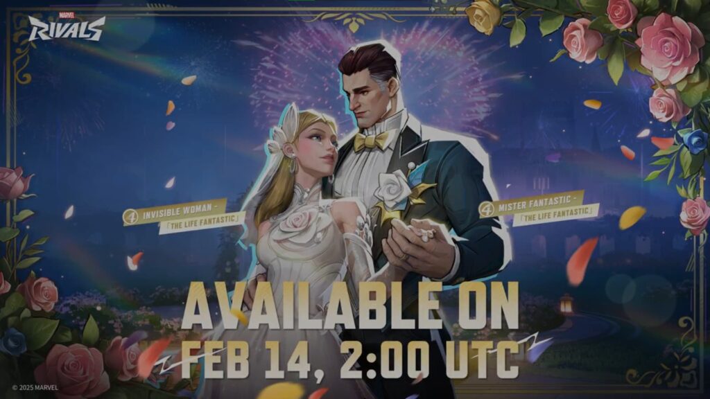 Mister Fantastic and Invisible Woman to get wedding-themed "Life Fantastic" costumes in Marvel Rivals