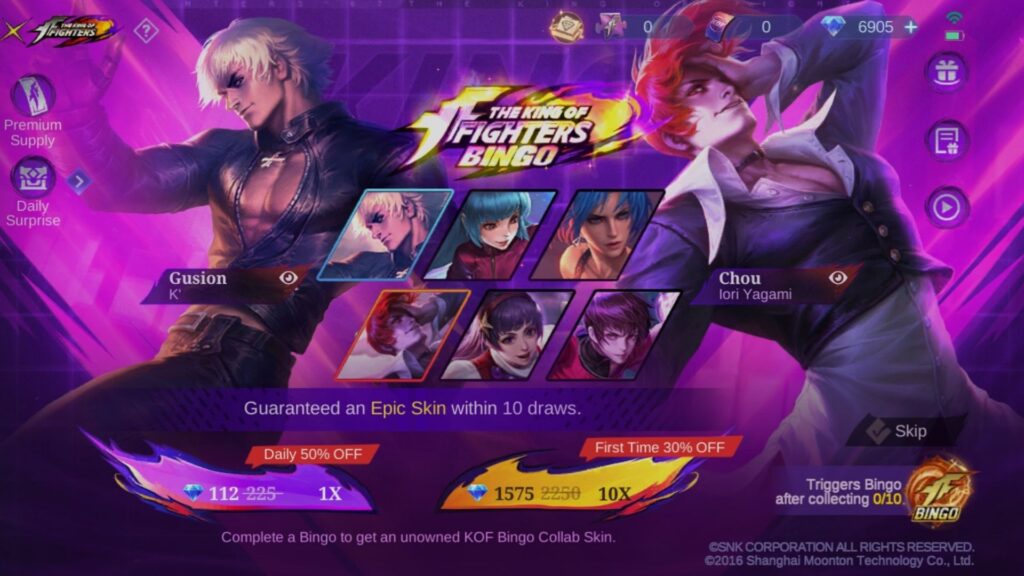 MLBB x KOF Draw Event