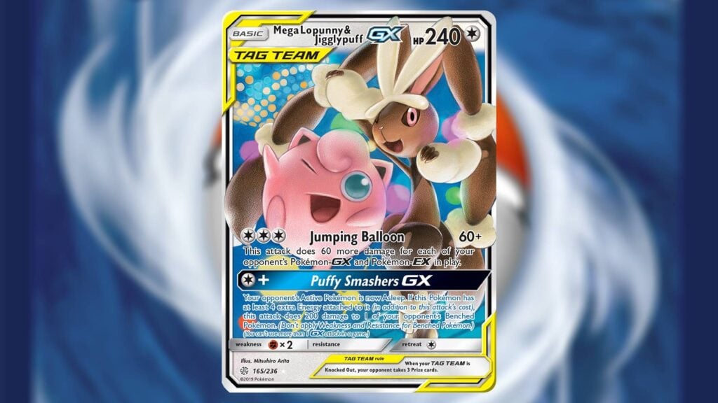 Mega Lopunny & Jigglypuff GX from Cosmic Eclipse