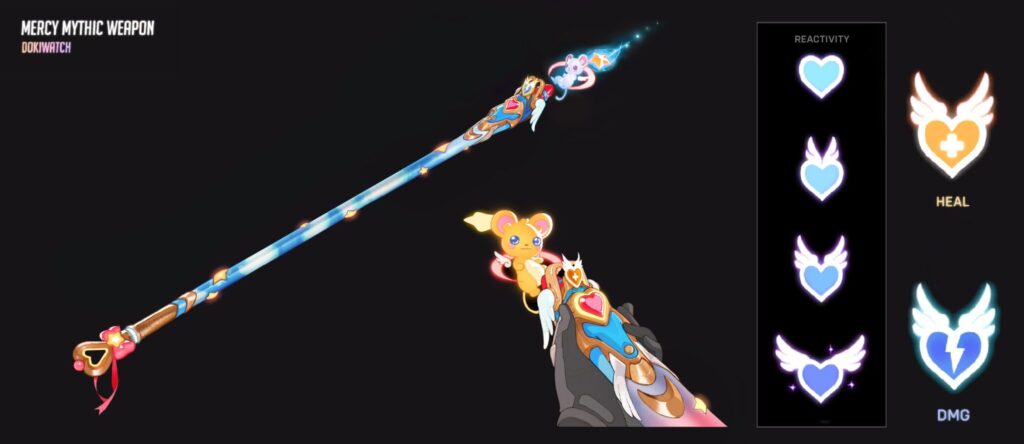 Overwatch 2 DokiWatch Mercy mythic weapon skin