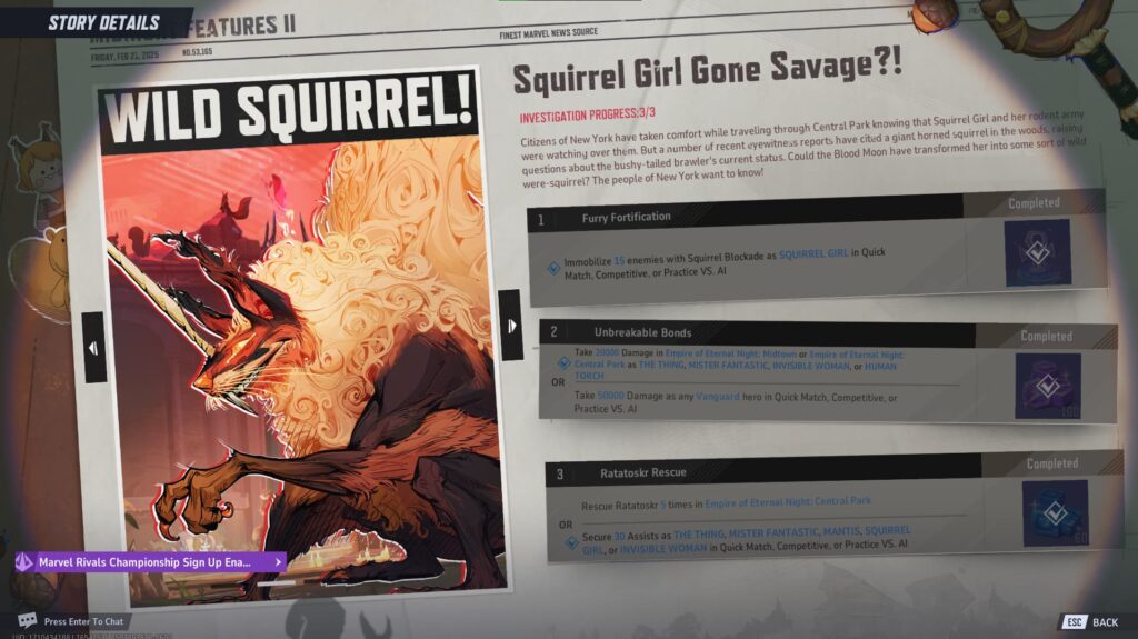 Midnight Features Investigation to get the free Groot skin in Marvel Rivals.