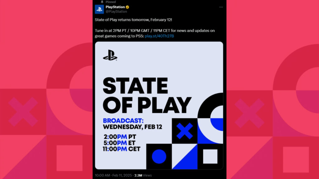 PlayStation State of Play announcement screenshot