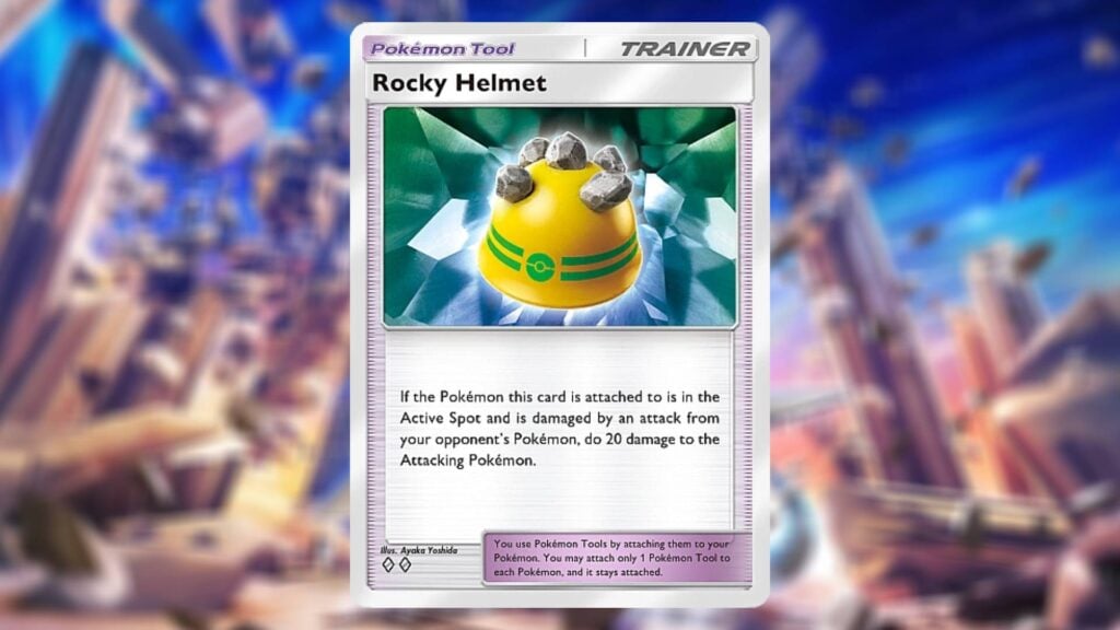Rocky Helmet Pokémon Tool card